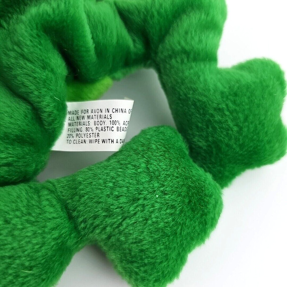 Avon Tad The Frog March 1999 Vintage Full O' Bean Bag 8 in Plush Stuffed Animal - Picture 5 of 9